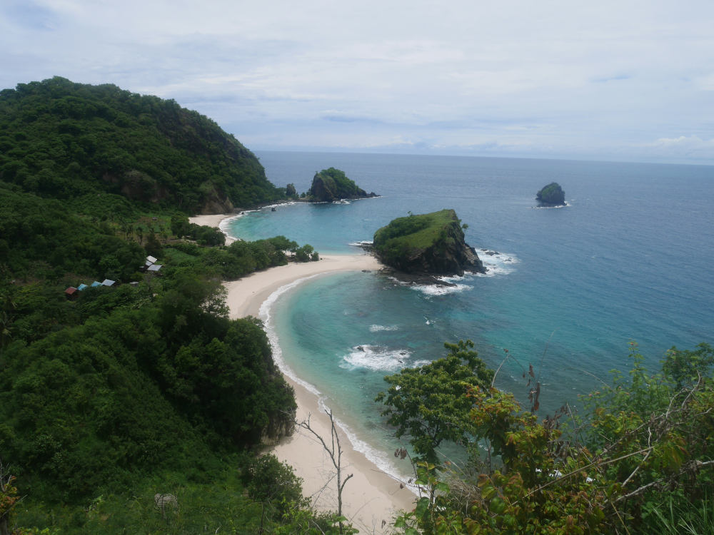 Koka beach from the top of the hill