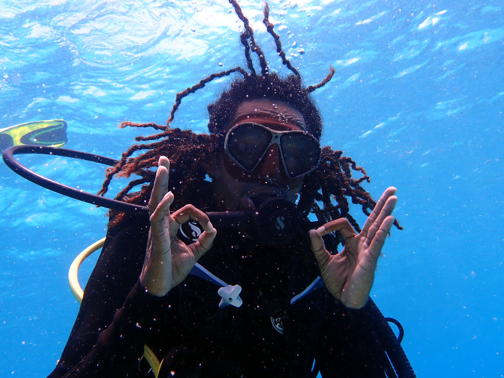 happi diver doing the Open water course